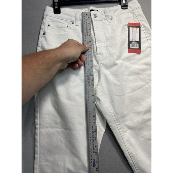 FRYE WOMEN'S HIGH RISE STRETCH CUFFED CROP JEANS SIZE 8 - Picture 5 of 10